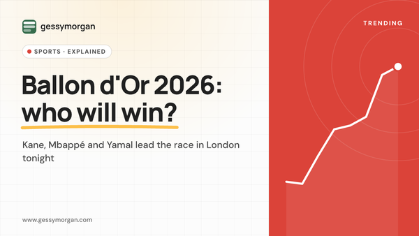 Branded cover graphic asking who will win the Ballon d'Or 2026, naming Kane, Mbappé and Yamal as the leading contenders.
