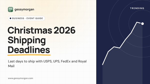 Branded cover graphic reading Christmas 2026 Shipping Deadlines, with a subline listing USPS, UPS, FedEx and Royal Mail.
