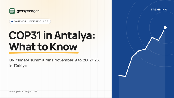 Branded cover graphic reading COP31 in Antalya: What to Know, with the November 9 to 20, 2026 dates.