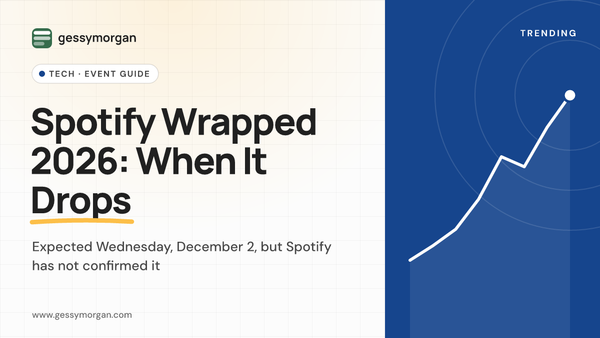 Branded cover graphic reading Spotify Wrapped 2026: When It Drops, noting the expected but unconfirmed December 2 date.